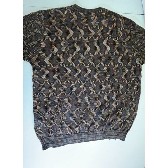 Baracuta by Tundra 90s Y2K Coogi Style 3D Knit Sweater Size XXL Hip Hop Cosby - Picture 11 of 12